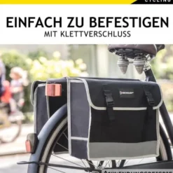 DUNLOP Doppel-Fahrradtasche wasserdicht 2 x 13 Liter