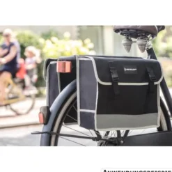DUNLOP Doppel-Fahrradtasche wasserdicht 2 x 13 Liter