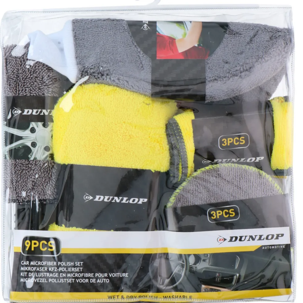 Dunlop Mikrofaser Polier-Set 9-teilig