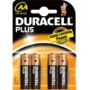 Duracell Plus Power Batterien AA 1,5V LR6 4 Stück Mignon