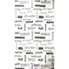 Duschvorhang Bad-Begriffe 180x200 cm aus Polyester
