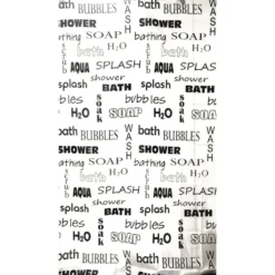 Duschvorhang Bad-Begriffe 180x200 cm aus Polyester