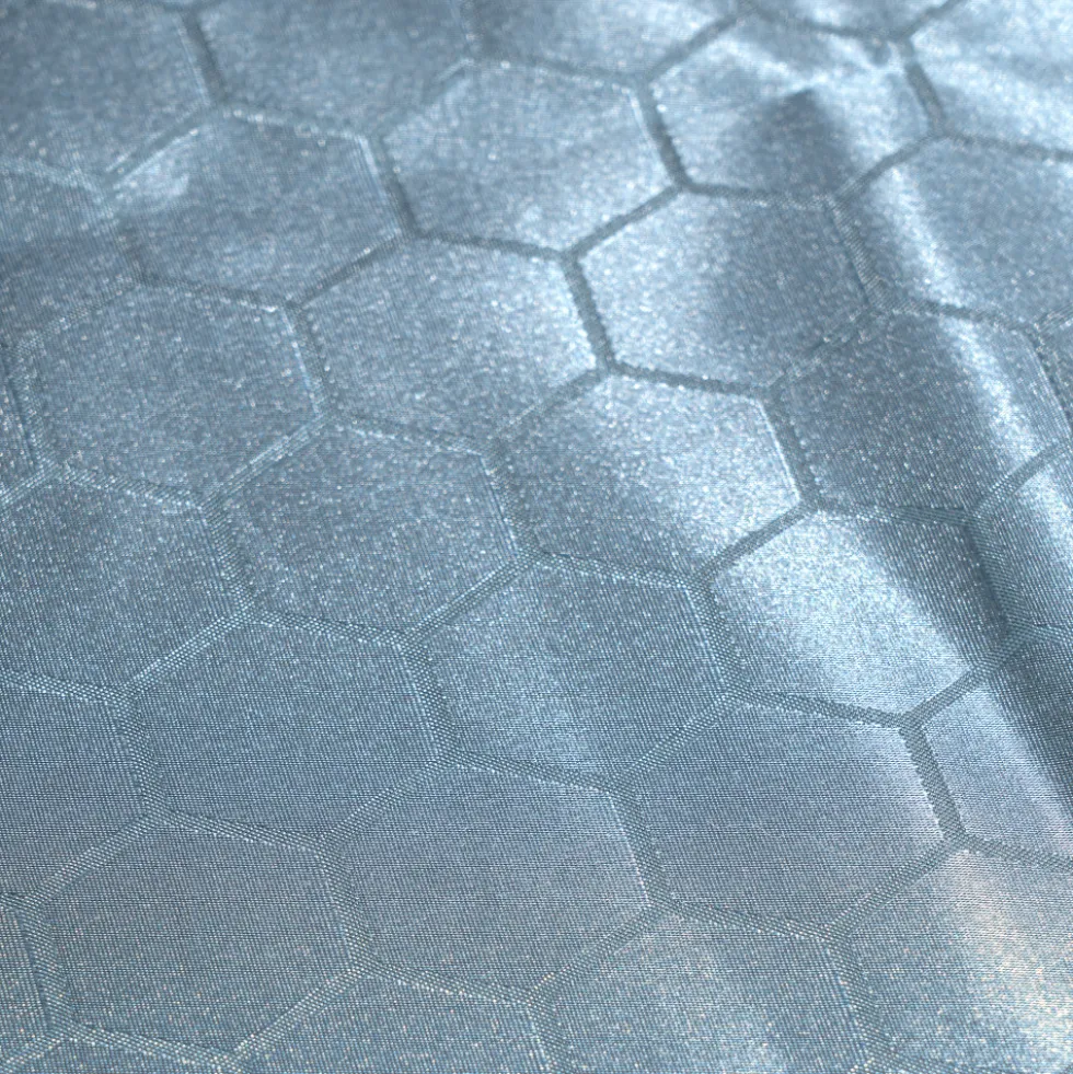Duschvorhang in Petrol 180x180 cm aus Polyester