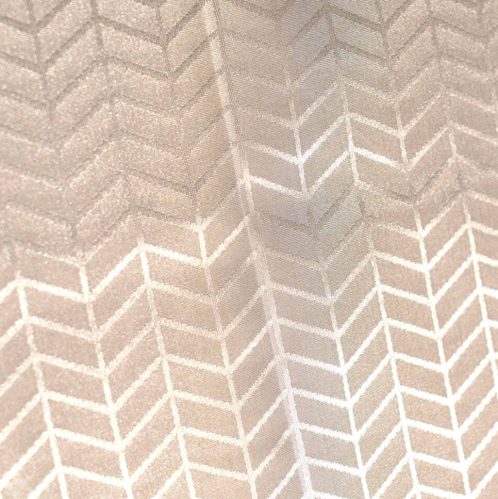 Duschvorhang in Taupe 180x180 cm aus Polyester