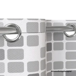 Duschvorhang Mosaik Grau