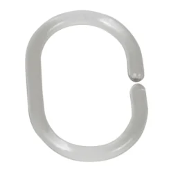 Duschvorhangringe, 12er Set, 3 x 4,5 cm