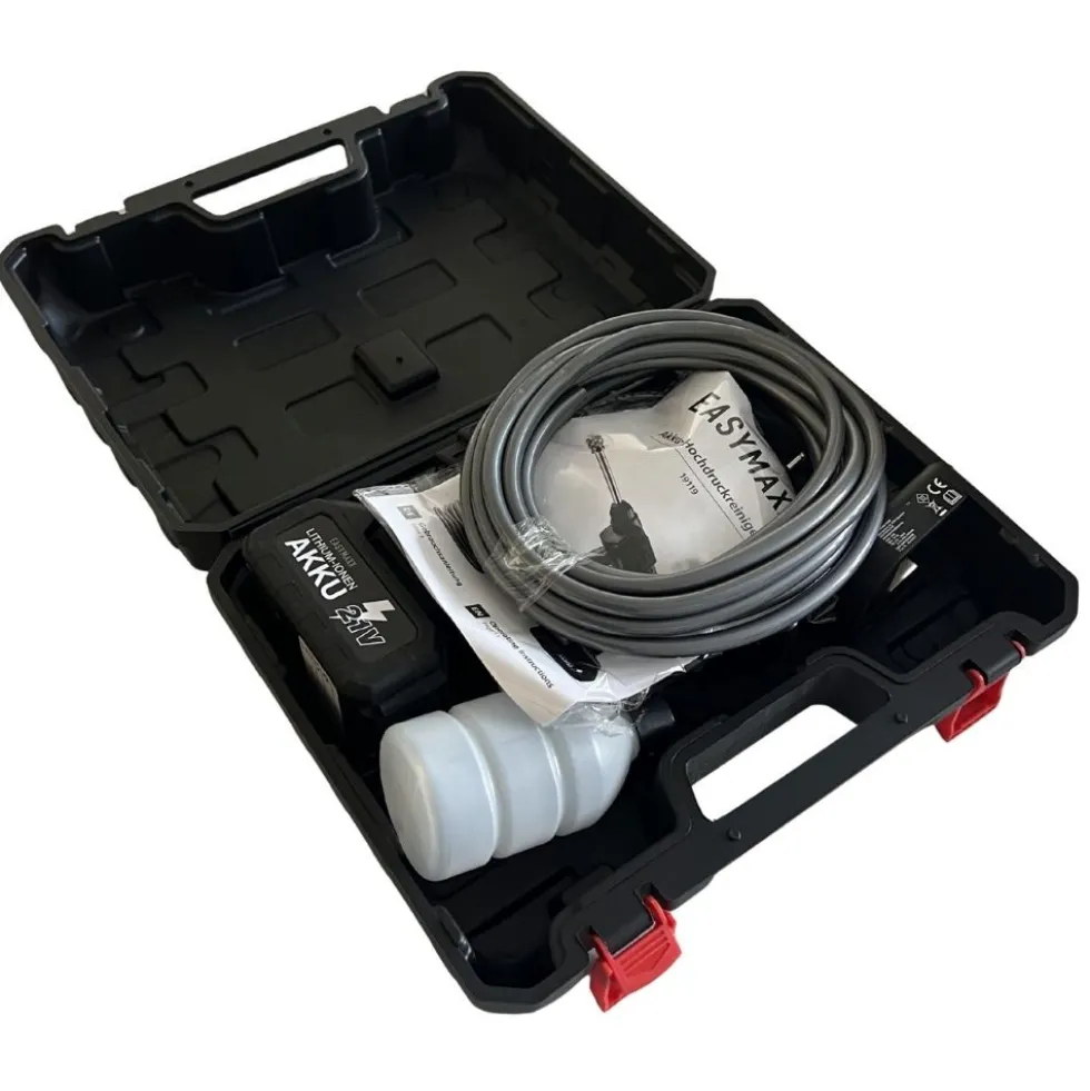 EASYmaxx Akku-Hochdruckreiniger 21V schwarz