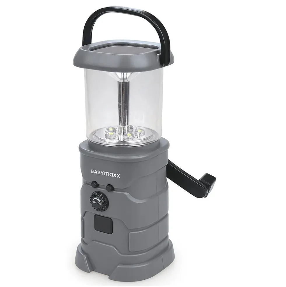 EASYmaxx Solar-Leuchte mit Radio 5V, anthrazit