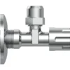 Eckregulierventil mit Schubrosette selbstdichtend 3/8"AG x 10 mm