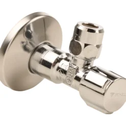 Eckregulierventil mit Verlängerung und Schubrosette 1/2"AG x 10 mm