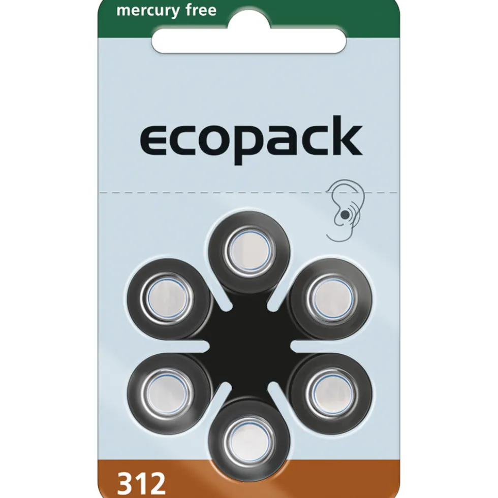 ECO Pack Hörgerätebatterie Typ312