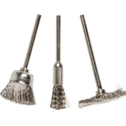 Edelstahl Bürsten Set 3-teilig mit Edelstahlbürsten
