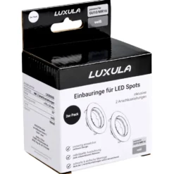 Einbaustrahler LUXULA weiß für GU10 - MR16 Leuchtmittel im 2er Pack