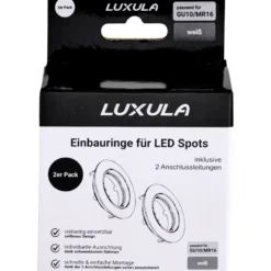 Einbaustrahler LUXULA weiß für GU10 - MR16 Leuchtmittel im 2er Pack