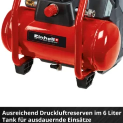 Einhell Akku-Kompressor TE-AC 36/6/8 Li OF Set-Solo mit 6-Liter-Tank und Zubehörset