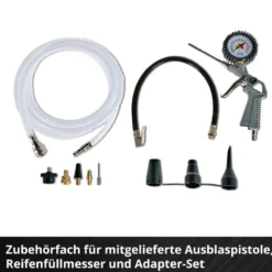 Einhell Akku-Kompressor TE-AC 36/6/8 Li OF Set-Solo mit 6-Liter-Tank und Zubehörset