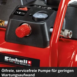 Einhell Akku-Kompressor TE-AC 36/6/8 Li OF Set-Solo mit 6-Liter-Tank und Zubehörset