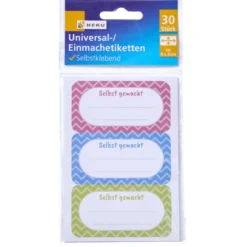 Einmach-Etiketten 30 Stück 30 x 60 mm selbstklebend