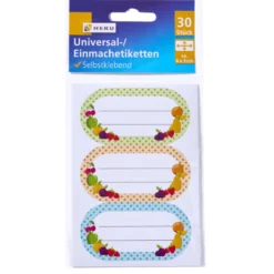 Einmach-Etiketten 30 Stück 30 x 60 mm selbstklebend