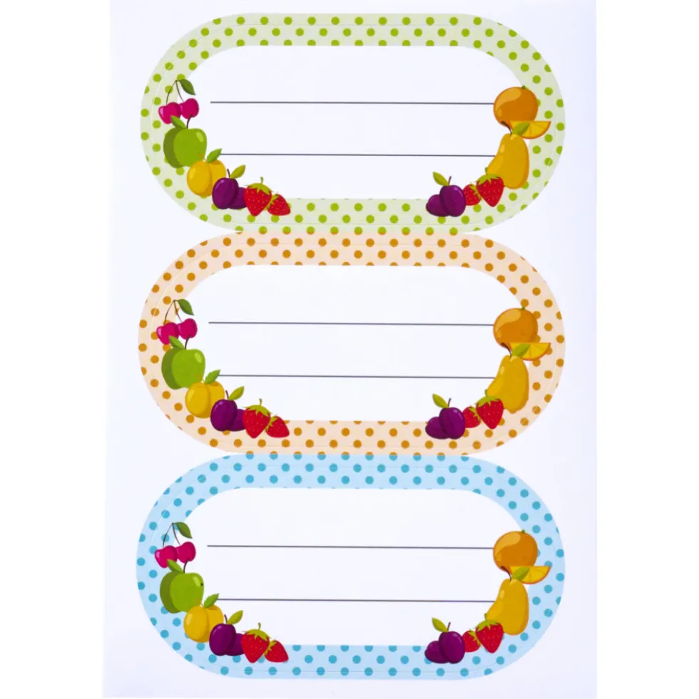Einmach-Etiketten 30 Stück 30 x 60 mm selbstklebend