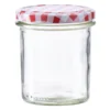 Einmachglas 350 ml mit kariertem Deckel