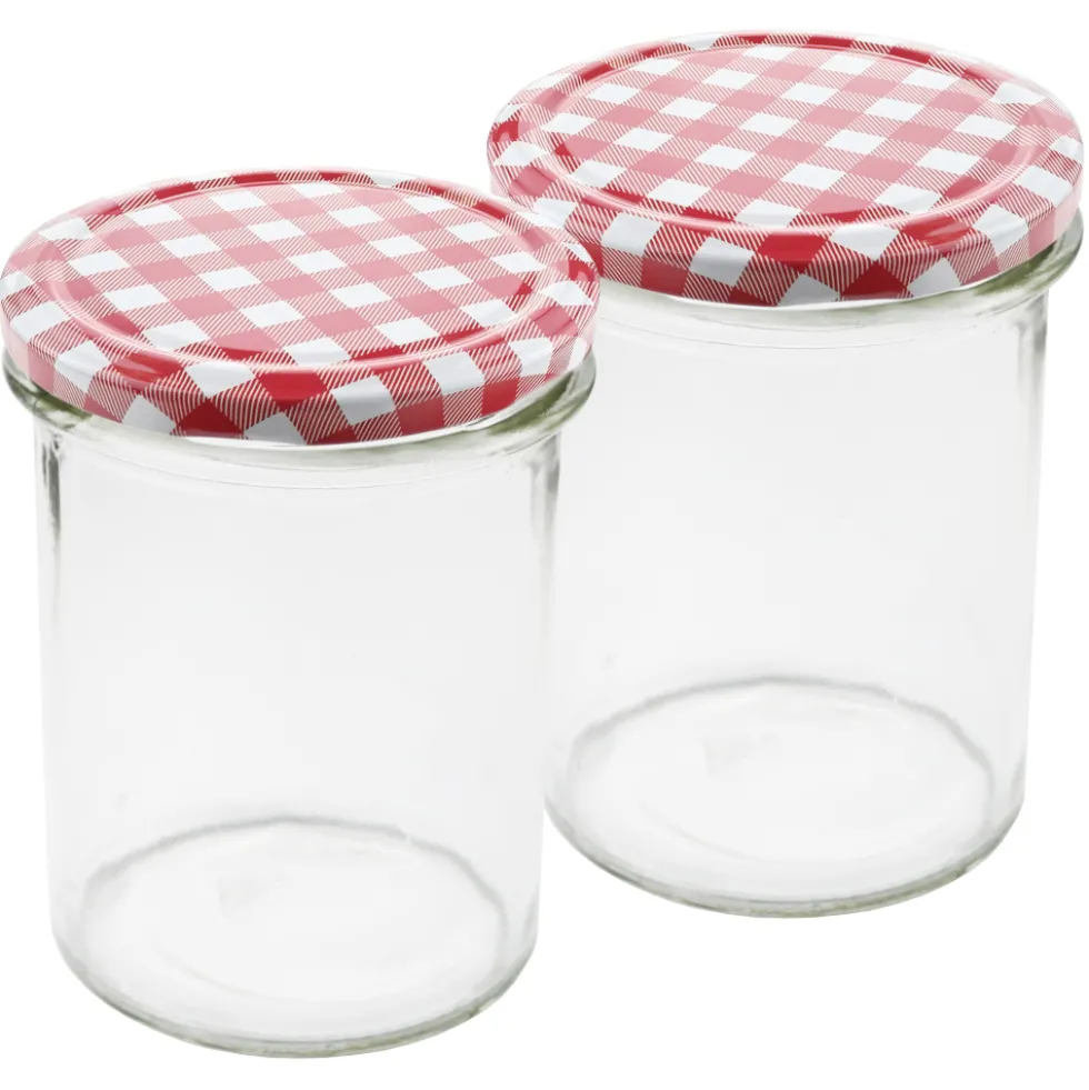 Einmachgläser 2 Stück 435 ml mit Deckel