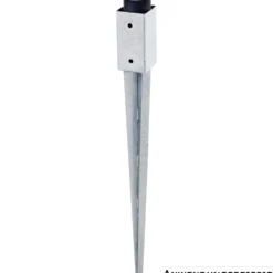 Einschlagbodenhülse 71x71x750mm Stahl feuerverzinkt