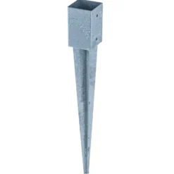 Einschlagbodenhülse 91x91x750mm Stahl feuerverzinkt
