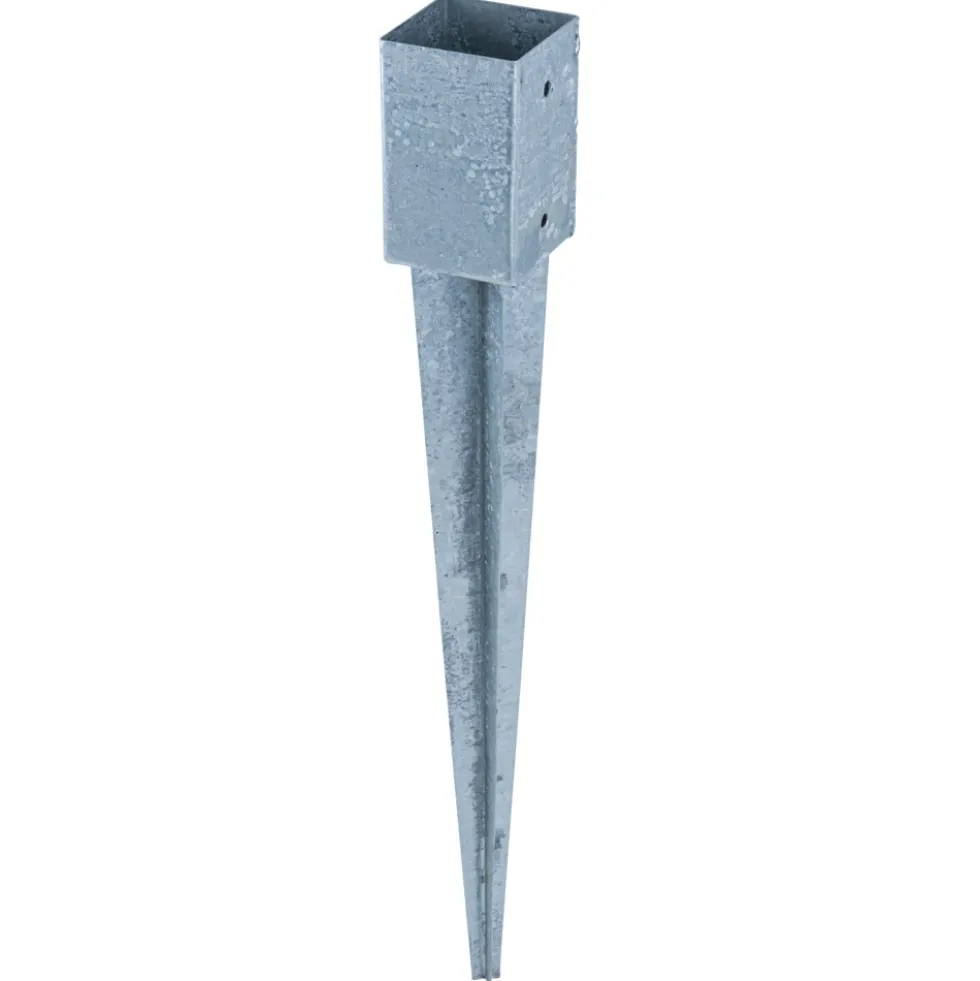 Einschlagbodenhülse 91x91x750mm Stahl feuerverzinkt