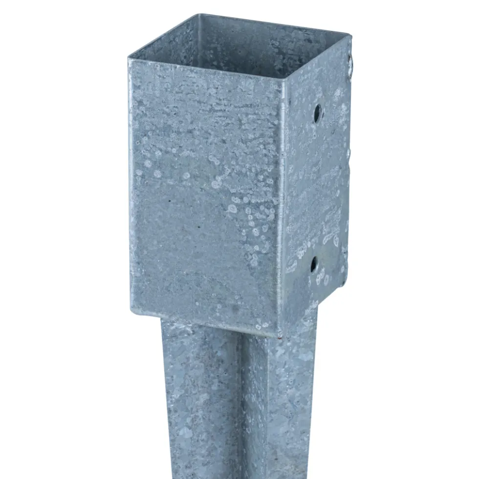 Einschlagbodenhülse 91x91x750mm Stahl feuerverzinkt