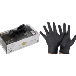Einweghandschuhe Nitril Gr. 9 / L, 100 Stück schwarz