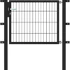 Einzeltor Flexo 1000 x 800 mm mit Pfosten 60 x 60 mm in Anthrazit