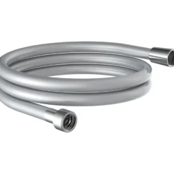 eisl Brauseschlauch 150 cm aus Kunststoff in Silberoptik mit Wasserspardichtung
