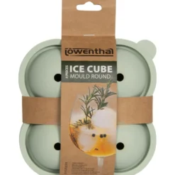 Eiswürfelform Silikon 4 Würfel à ca. 6cm rund Grün