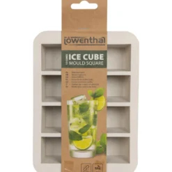 Eiswürfelform Silikon 12 Würfel Grau