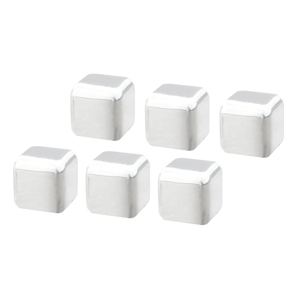 Eiswürfel-Set 7-teilig aus Edelstahl mit Beutel
