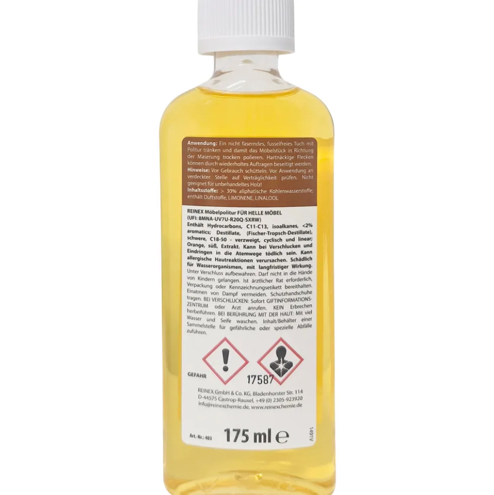 Elite Möbelpolitur eiche 175 ml, für helle und dunkle Möbel
