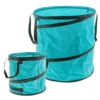 2er Set Garten-Laubsack Pop-up 15 & 85 Liter, türkis selbststehend
