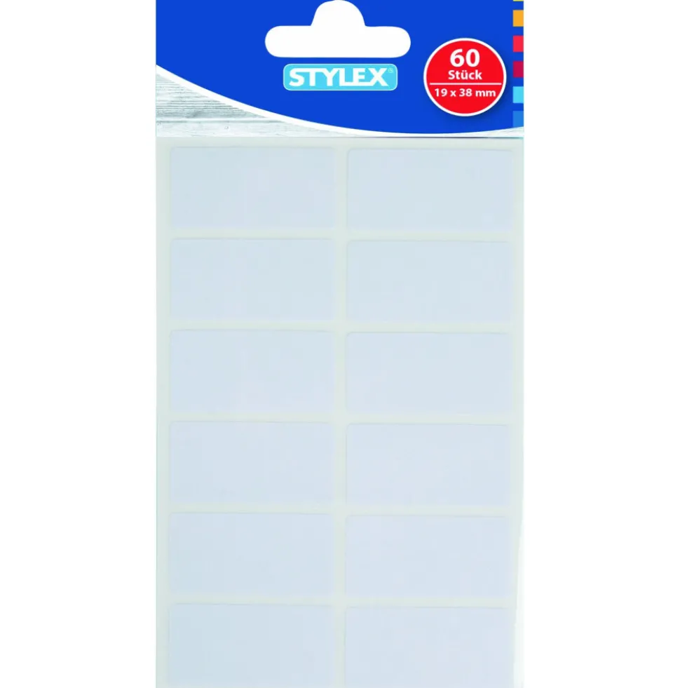 Etiketten blanko 60 Stück selbstklebend