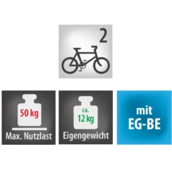 Eufab Fahrradträger CROW BASIC für 2 Fahrräder