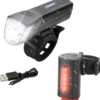 Fahrrad LED-Akku-Beleuchtungsset TWIN-30/15