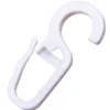 Faltenleghaken weiß 10 mm 10 Stück aus Kunststoff