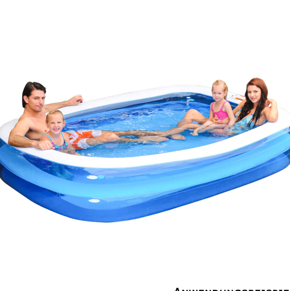 Family Pool 262 x 175 x 51 cm blau/weiss