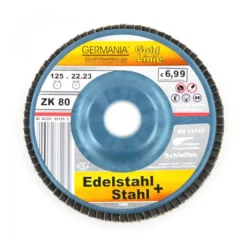 Fächerscheibe 125x22,23 ZK80 Edelstahl Stahl Schleifscheibe Lamellenscheibe