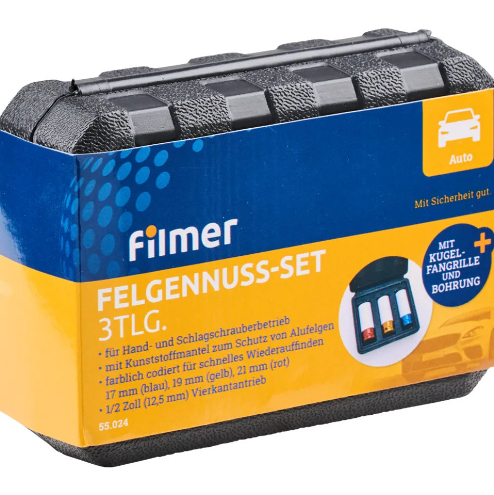 Felgennuss‑Set 3-teilig