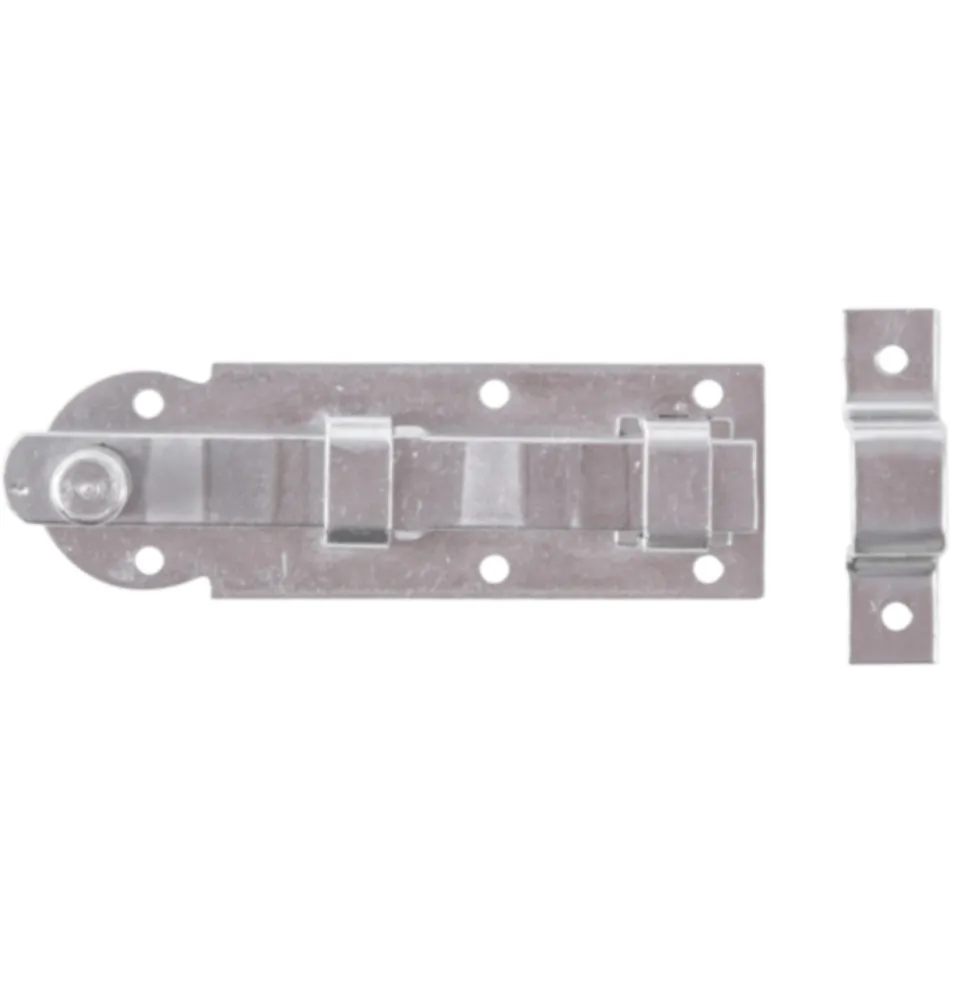 Fensterriegel80mm gerade aus Edelstahl mit Knopfgriff