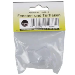 Fenster- und Türhaken 2er Set in Transparent