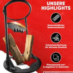 Feuergraf Holzspalter mit Klingenschärfer