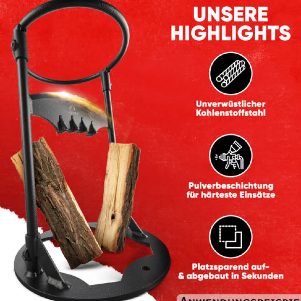 Feuergraf Holzspalter mit Klingenschärfer