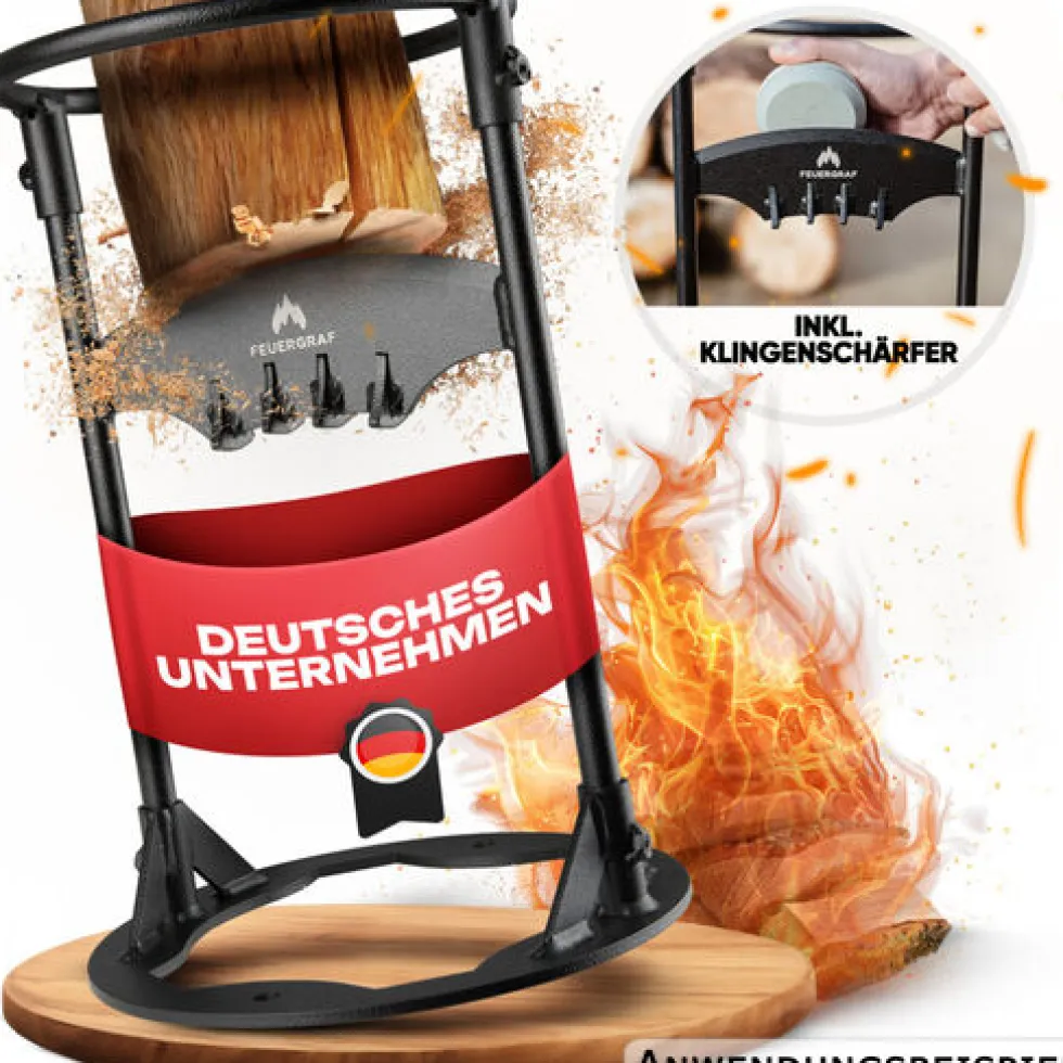 Feuergraf Holzspalter mit Klingenschärfer
